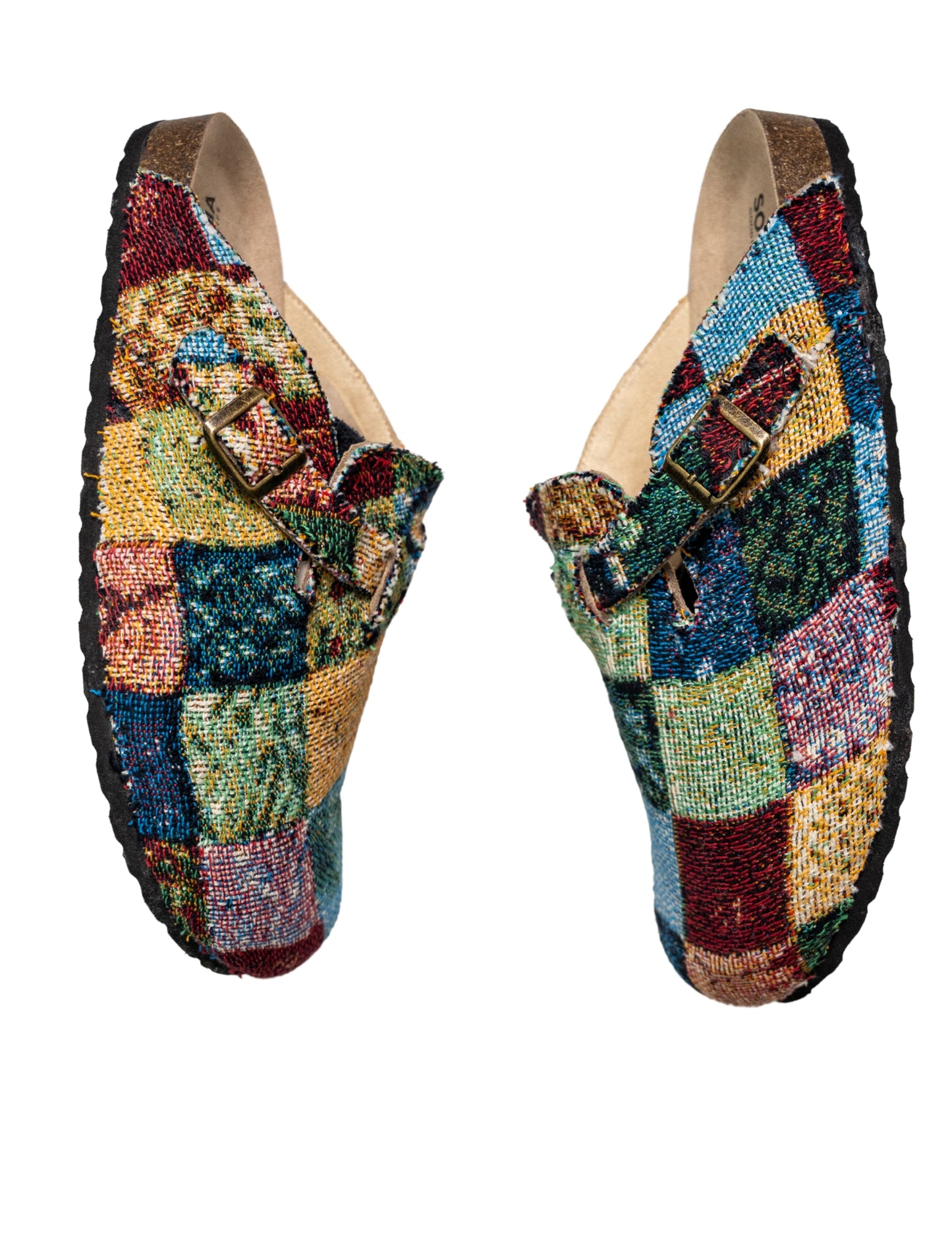 Patchwork Tapestry Clogs