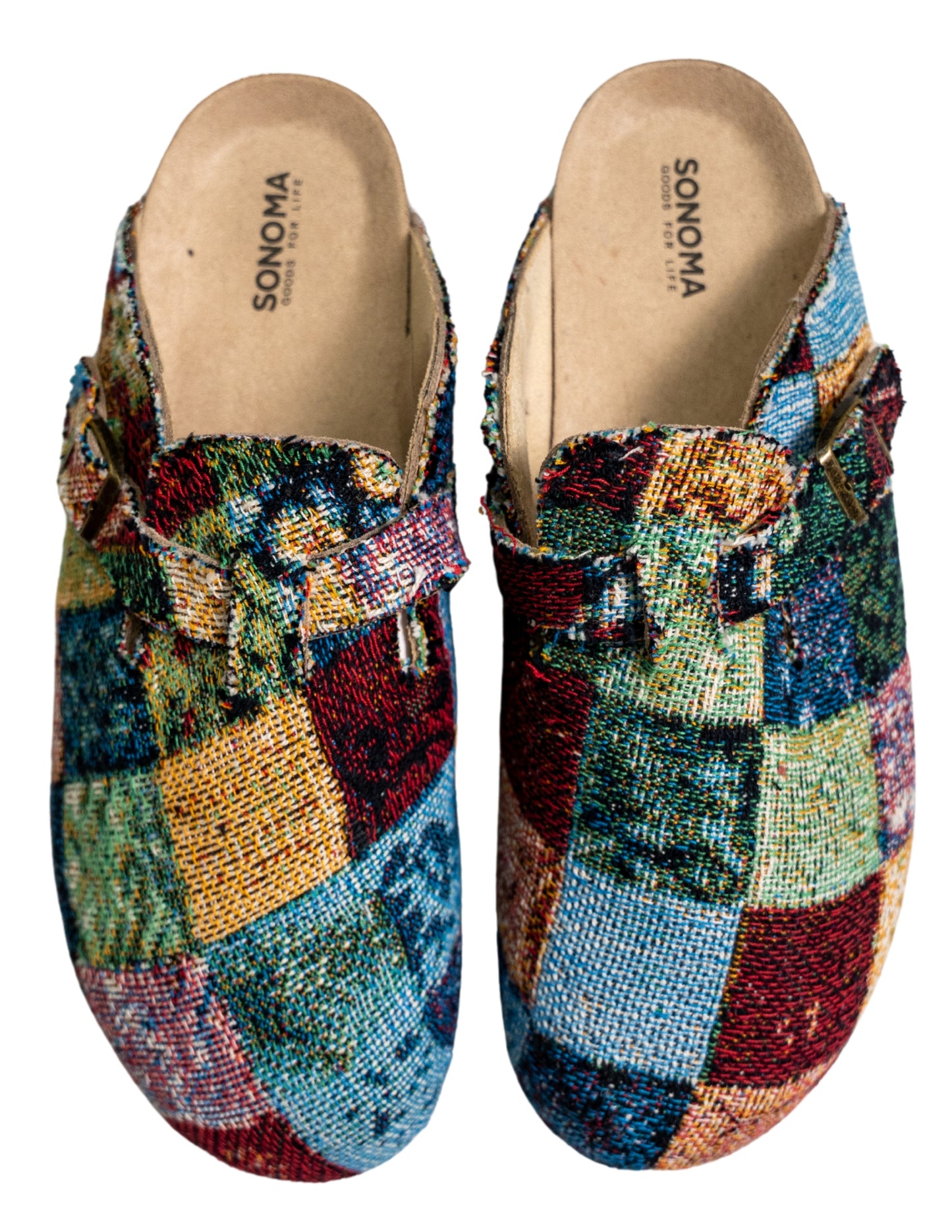 Patchwork Tapestry Clogs