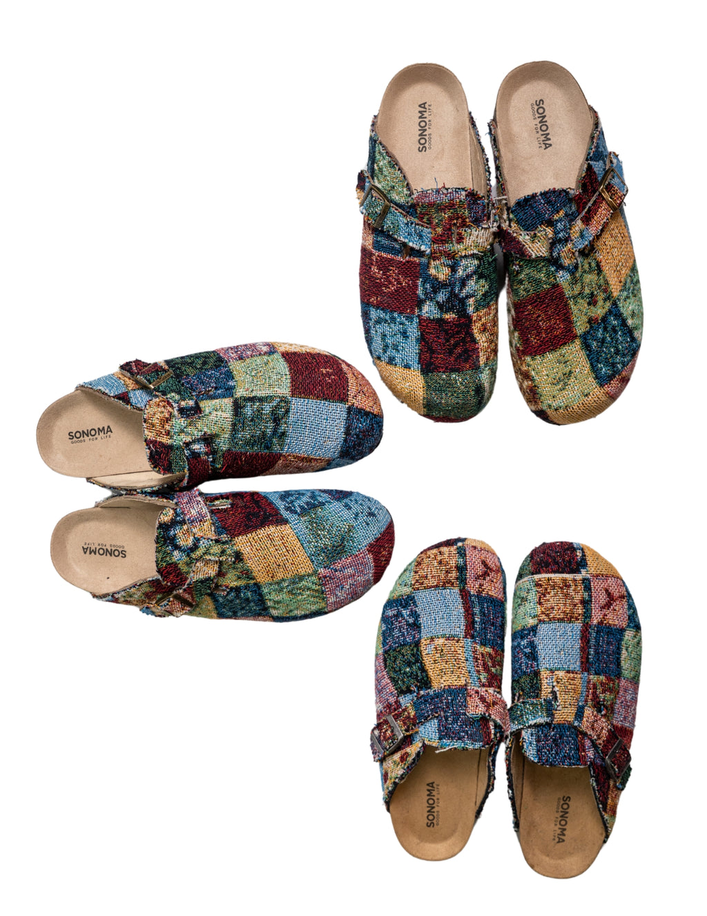 Patchwork  Tapestry Clogs