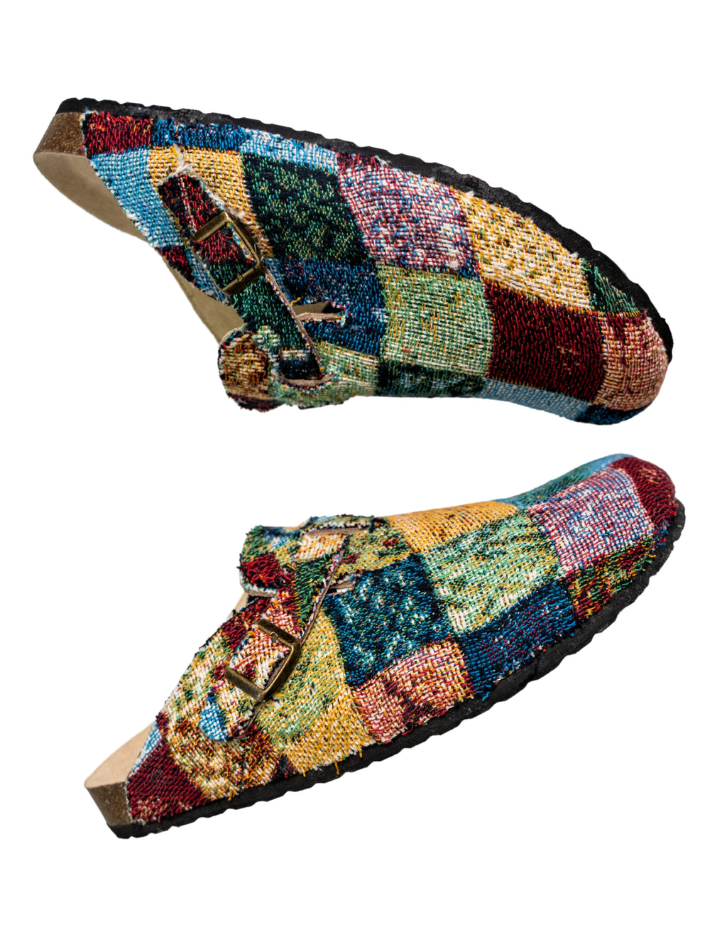 Patchwork  Tapestry Clogs