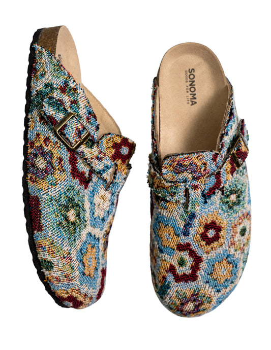 Floral Tapestry Clogs