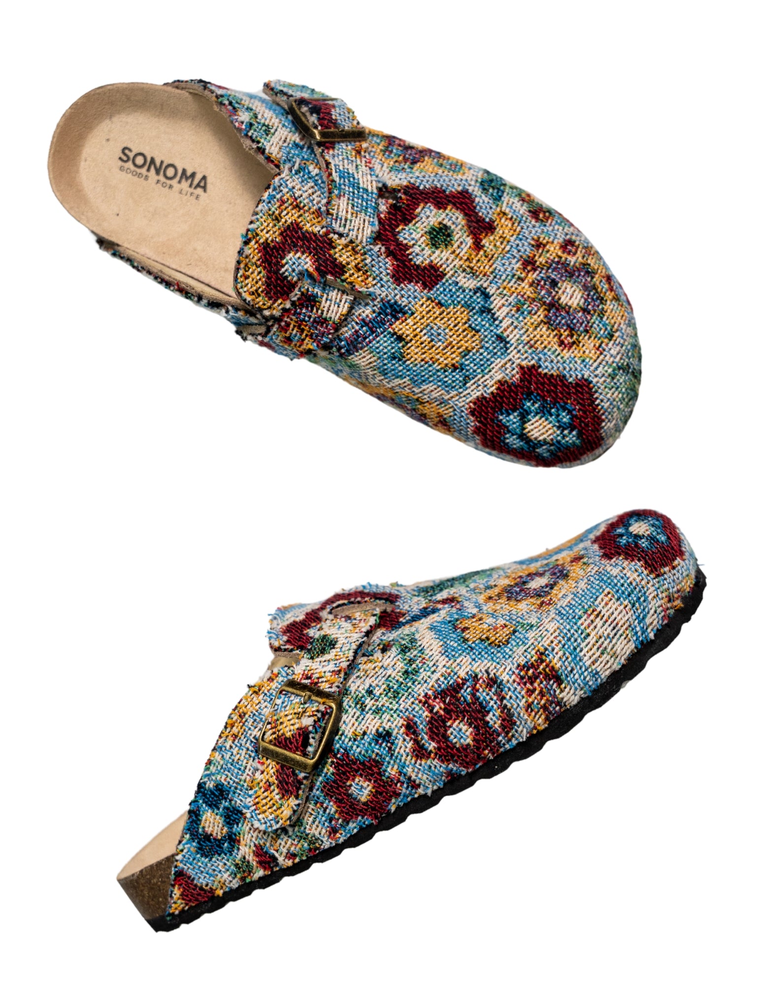 Floral Tapestry Clogs