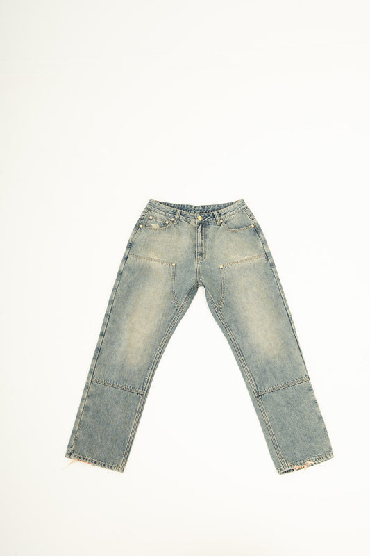 Denim Patchwork Double knees