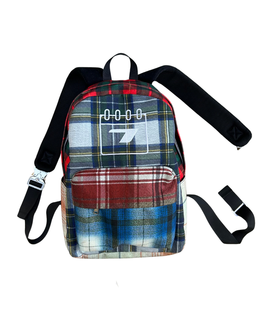 5 Flannel Panel Bookbag